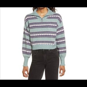 Cropped Heart Sweater